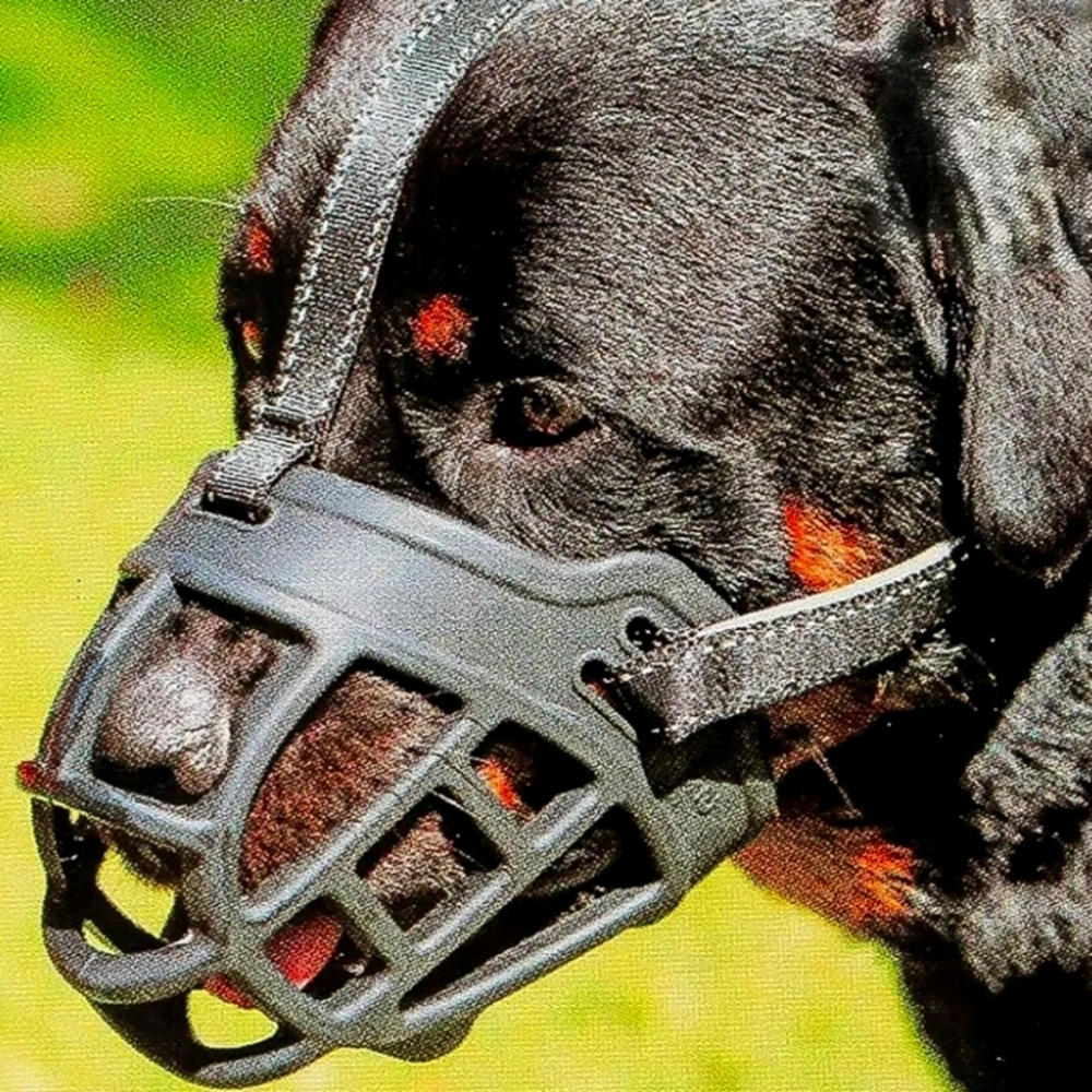 Barkless Dog Muzzle Soft Basket Silicone Large Size 4